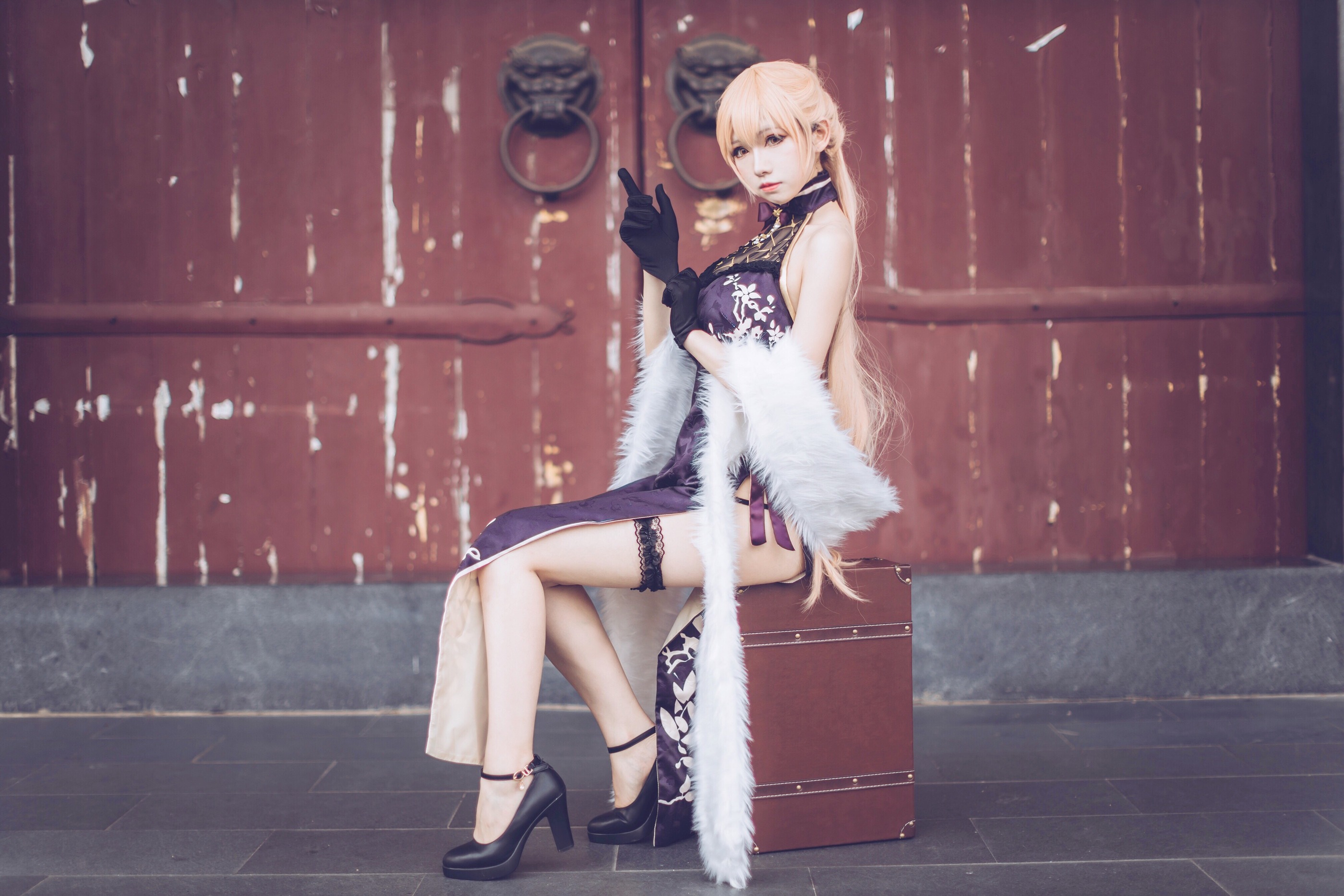 图片[1]-coser衣衣 – NO.001 少女前线紫雨心 [14P]-XikXak